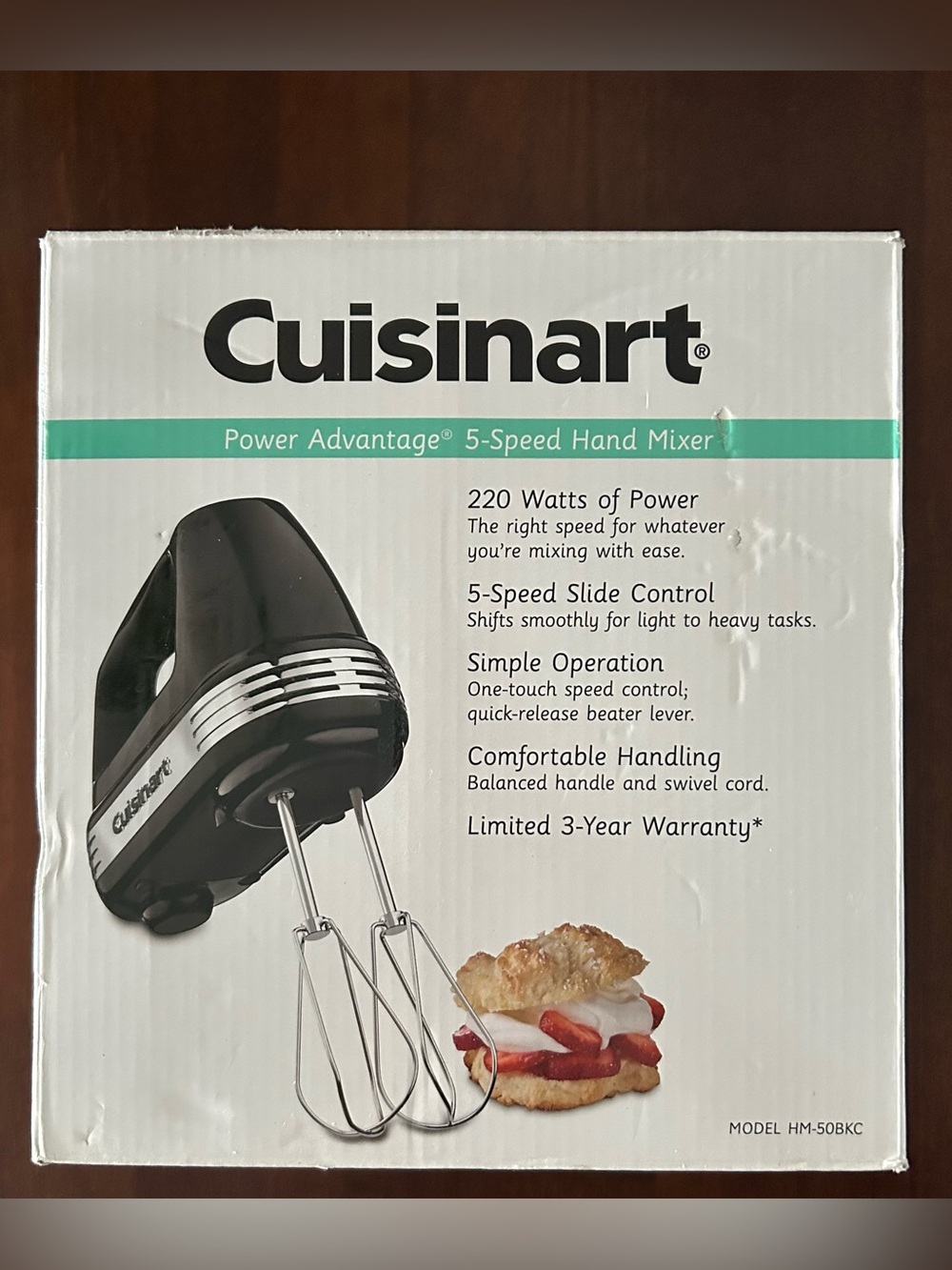 Cuisinart Black & Silver 5-Speed Hand Mixer